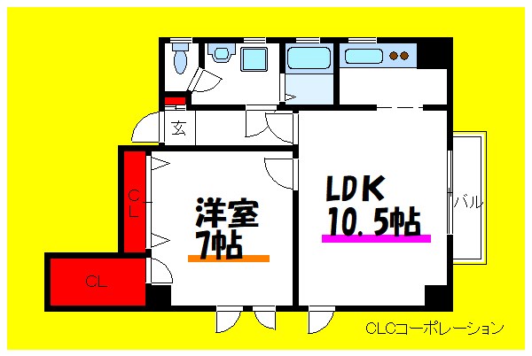 コンフォート白稜 間取り