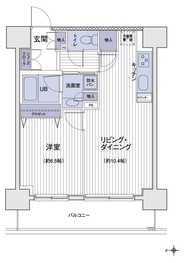 エスティメゾン大島  間取り