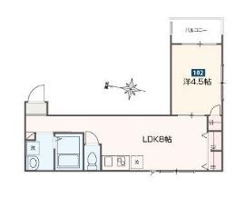 MELDIA北綾瀬Ⅵ 間取り図