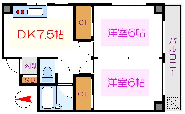 マンションオリエンタル 間取り図