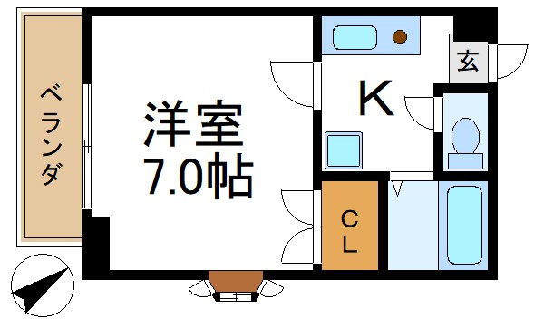 コンシェール茨木   403号室 間取り