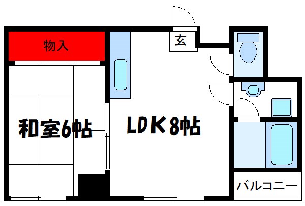 ハイネスイイダ  302号室 間取り