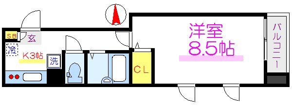 レイ・ローズビル   間取り図