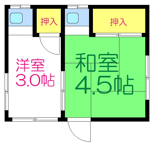 コスモス荘 間取り図