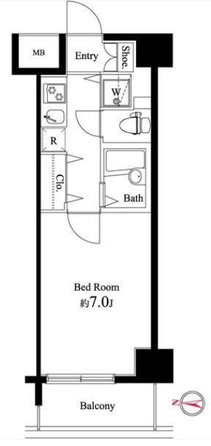 スクエア潮見  間取り図