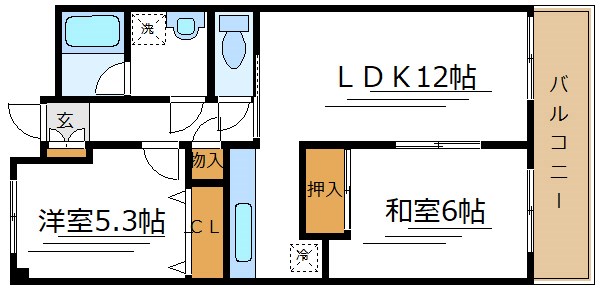 プラザホワイトC  間取り図