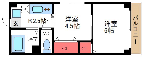 山惣マンション  間取り図