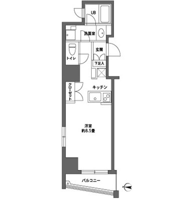 カスタリア森下Ⅱ  間取り図