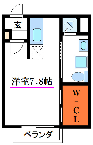 クレール５ 間取り図