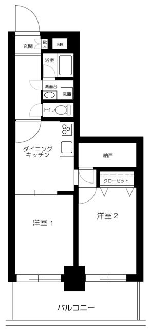 コスモウィル大島 間取り