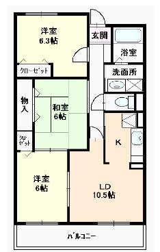 プラティーヌ　パレ　弐番館      間取り