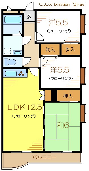 プレジャーコート 間取り図