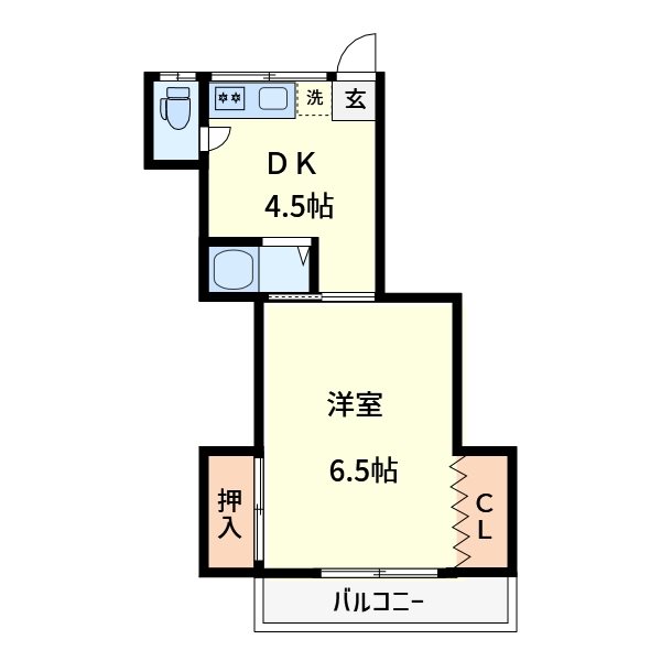 山口アパート 間取り図