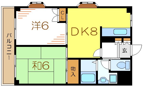 マンションヤマキ 301号室 間取り