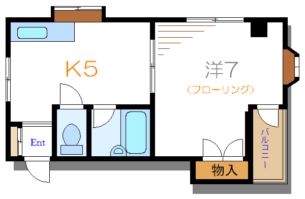 ノーブルハイツ 202号室 間取り