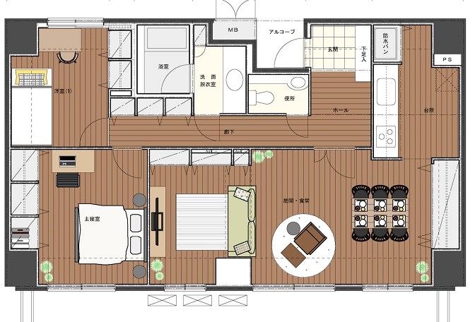 リバーサイド隅田セントラルタワーパレス  間取り図