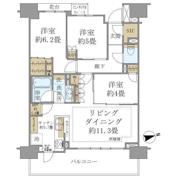 Ｂｒｉｌｌｉａ上野松が谷 間取り図