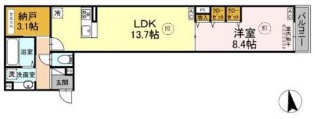 グラナーデ東日暮里 間取り図