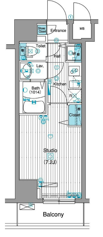 グランドガーラ銀座   間取り図