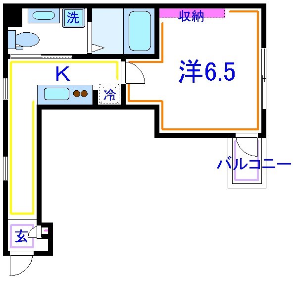 宮内サンハイツ江北  間取り図