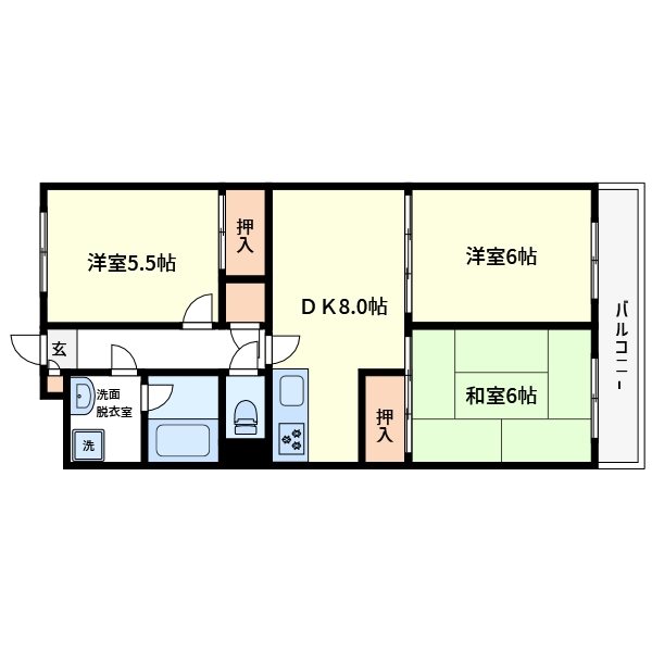 アフィニス原木 間取り図