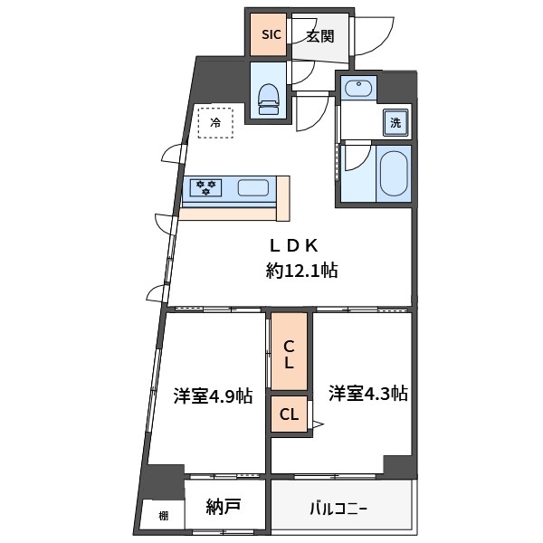 クレヴィアリグゼ西巣鴨 間取り図