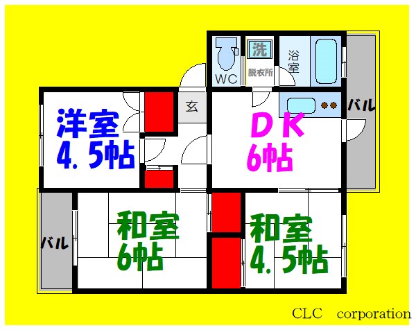 コーポ近江屋２ 間取り図