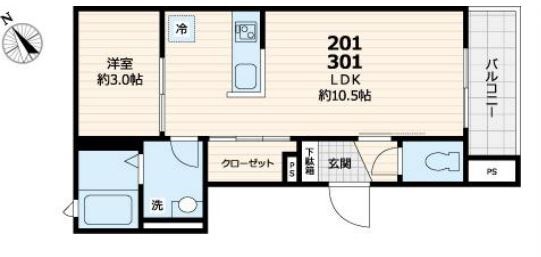レジデンス西尾久  間取り