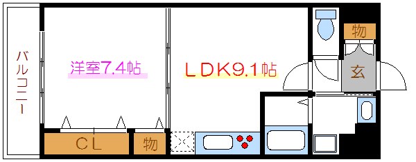 カーロヴィレッタⅡ  間取り図