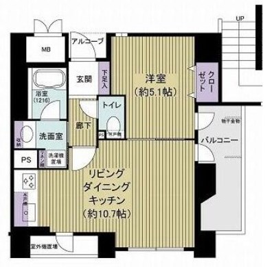 バームステージ大島 間取り図