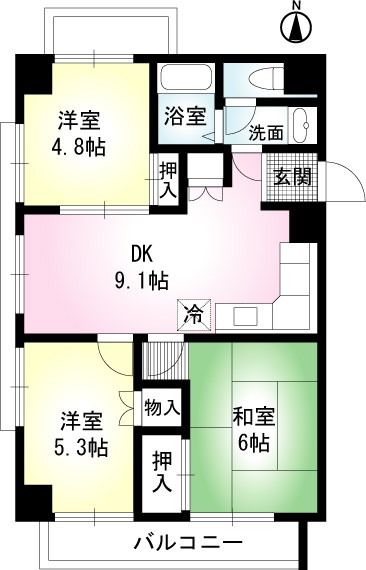 PRISM　COURT綾瀬 間取り