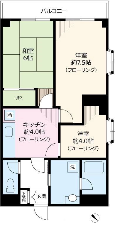 中葛西ハイツ 間取り図