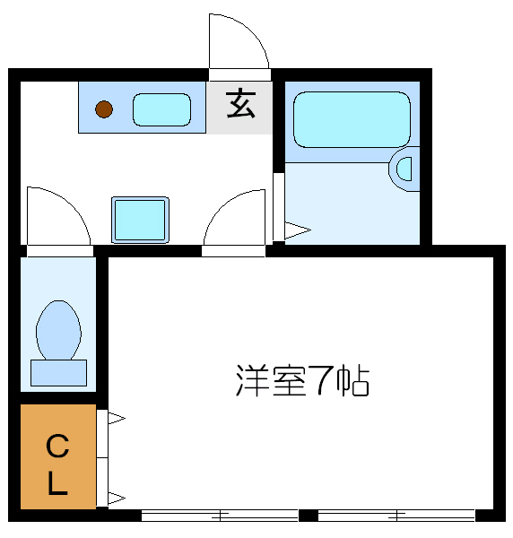 コーポ長棹  間取り図