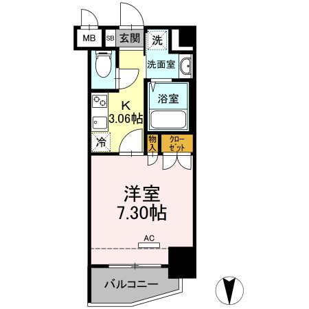 ホウエイコート秋葉原 間取り図