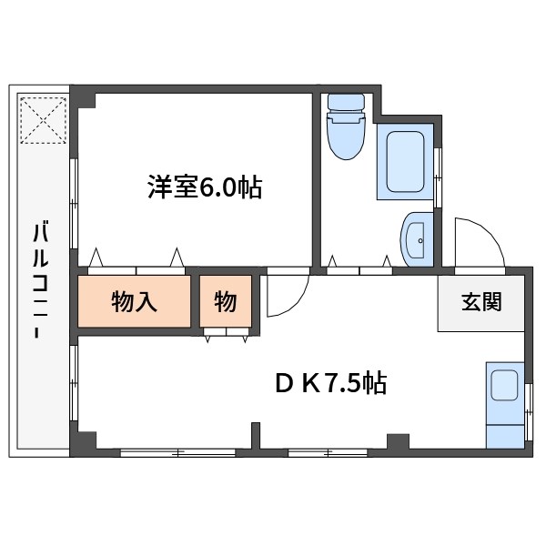 穂波マンション 間取り図