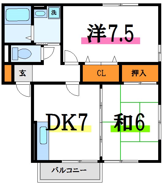 フォルテーヌⅠ   間取り図