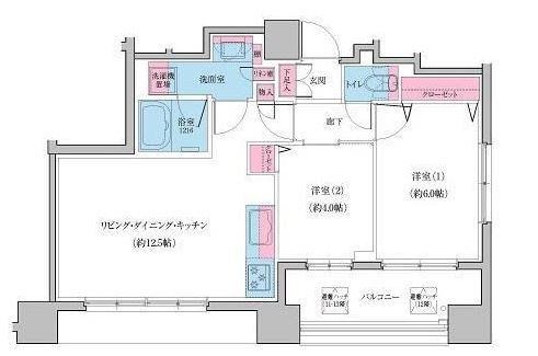 クレヴィアリグゼ日暮里 間取り図