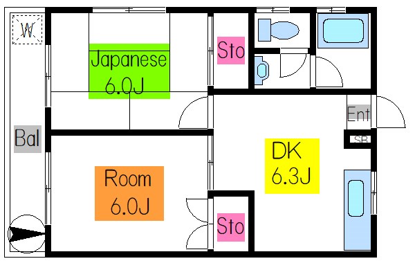 栗島ハイツ 間取り