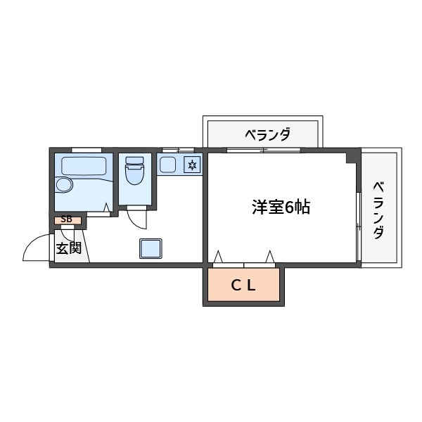 マンション小林会館   間取り図