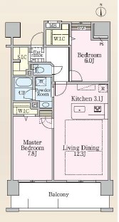 ロイヤルパークス新田  間取り図