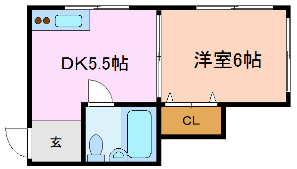 岩田ハイツ    402号室 間取り