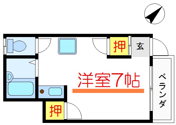 成田コーポ 間取り図