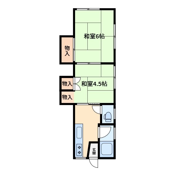 コーポ第二双葉 間取り図