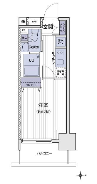 エスティメゾン大島   間取り図