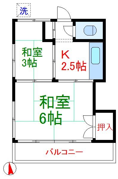 矢吹荘 間取り図