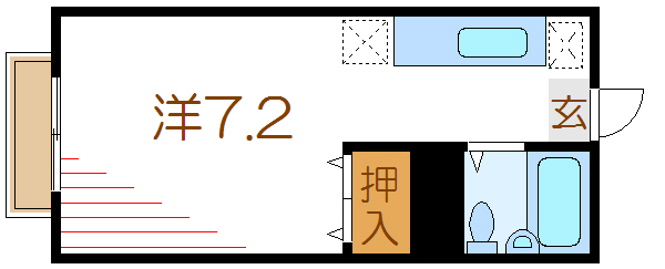 ツインハイツ秋山1 間取り図