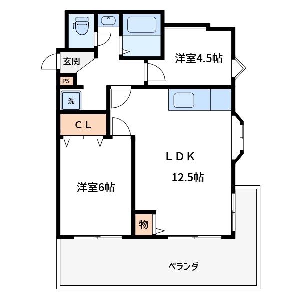 ハイツリバーソン 間取り