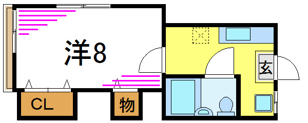 佐々木荘 207号室 間取り