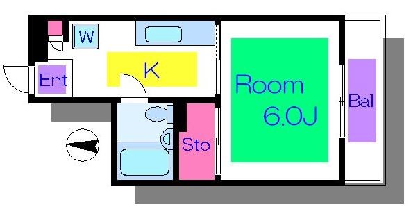 コーポサンヒルズ 間取り図