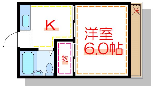 ジョイコーポ北千住C棟 間取り図